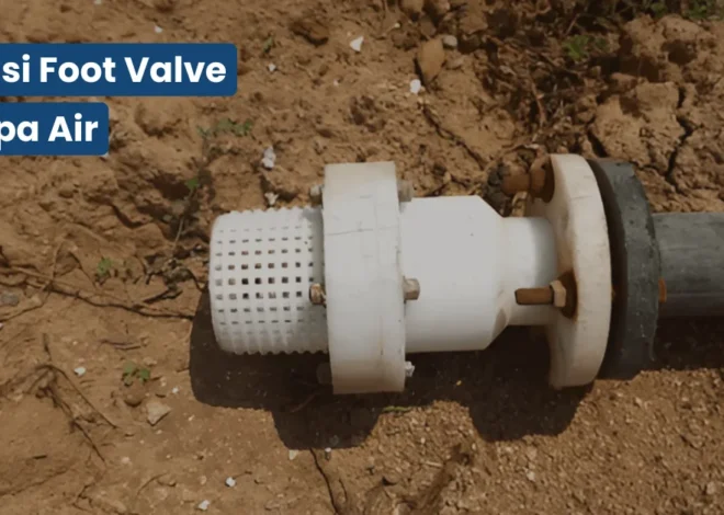 Fungsi Foot Valve Pompa Air, Komponen, dan Cara Kerjanya