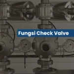 Fungsi Check Valve: Cara Kerja, Jenis, & Cara Pasangnya